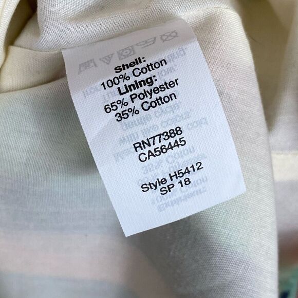 J. Crew Rainbow Stripe Off the Shoulder Flutter Sleeve Mini Shift Dress Size 6 - Picture 5 of 7